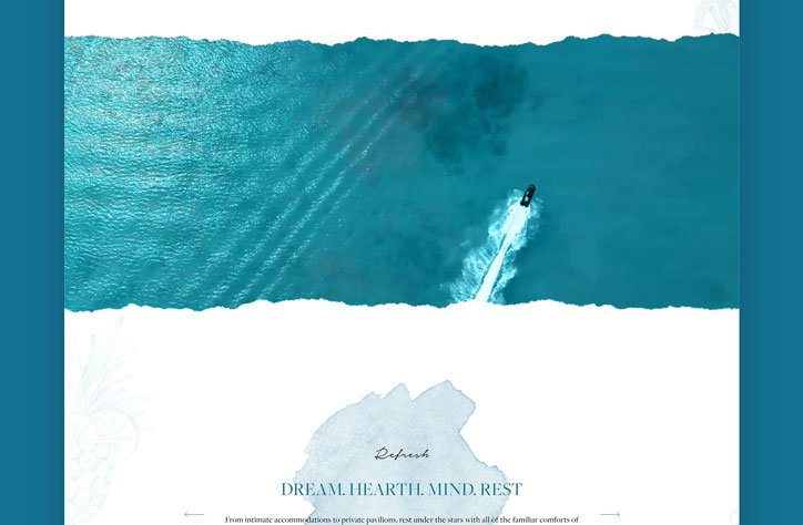 The Retreat page: Dream, Hearth, Mind, Rest