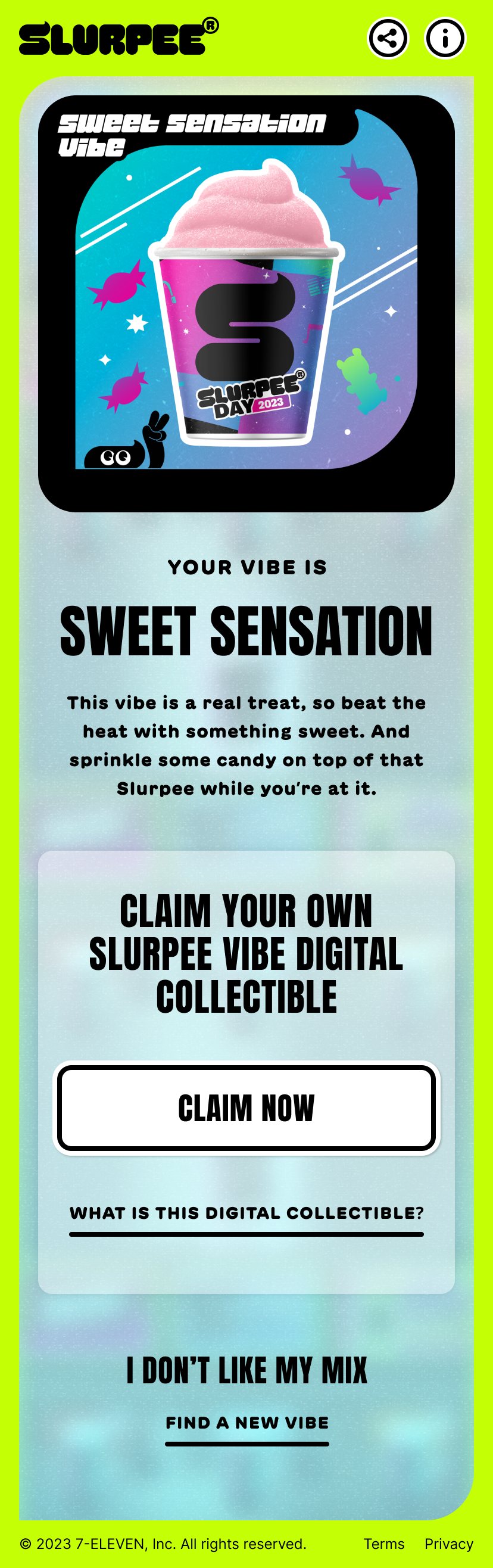 Mix results: Sweet Sensation vibe